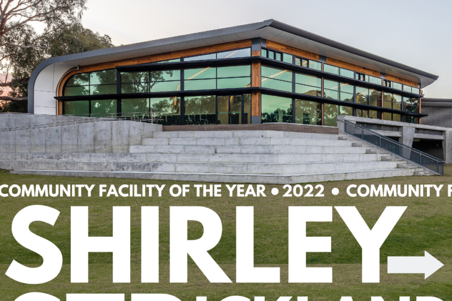 Communtiy Facility of the Year Award 2022! Shirley Strickland Reserve